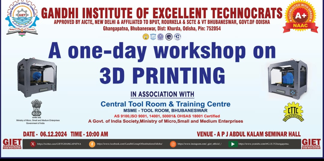 Workshop On 3D Printing