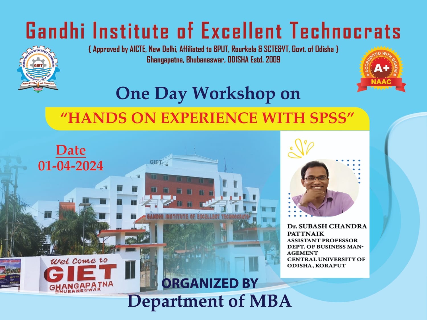 One day workshop on HANDS ON EXPERIENCE WITH SPSS